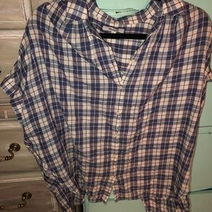 Madewell open back courier shirt - Large